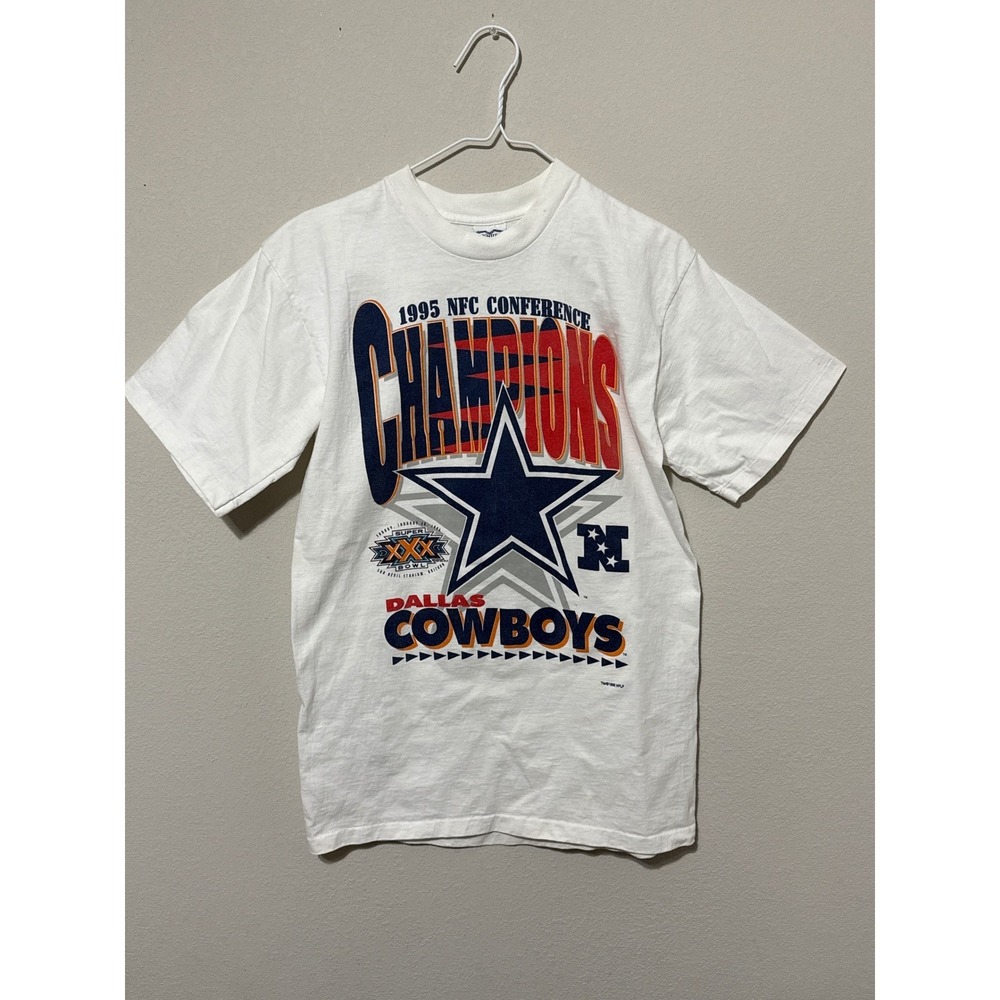 VTG Dallas Cowboys 1995 NFC Champion Shirt Men's‎ Medium Single Stitch NFC NFL